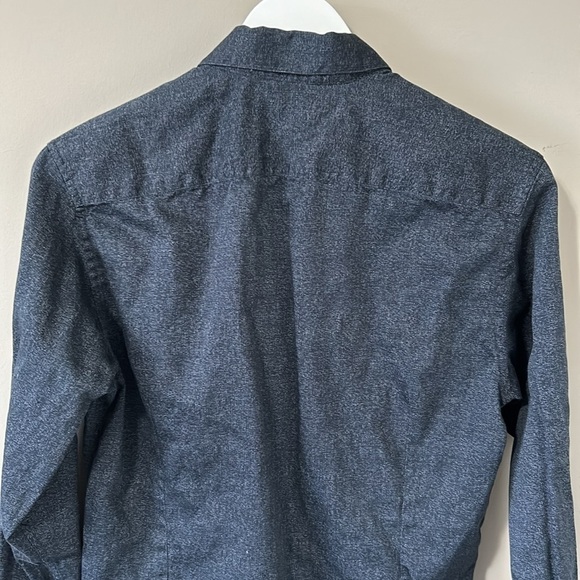 Ted Baker London Mens Long Sleeve Button Down Dress Shirt Denim Blue Sz 3 Medium - Picture 8 of 16